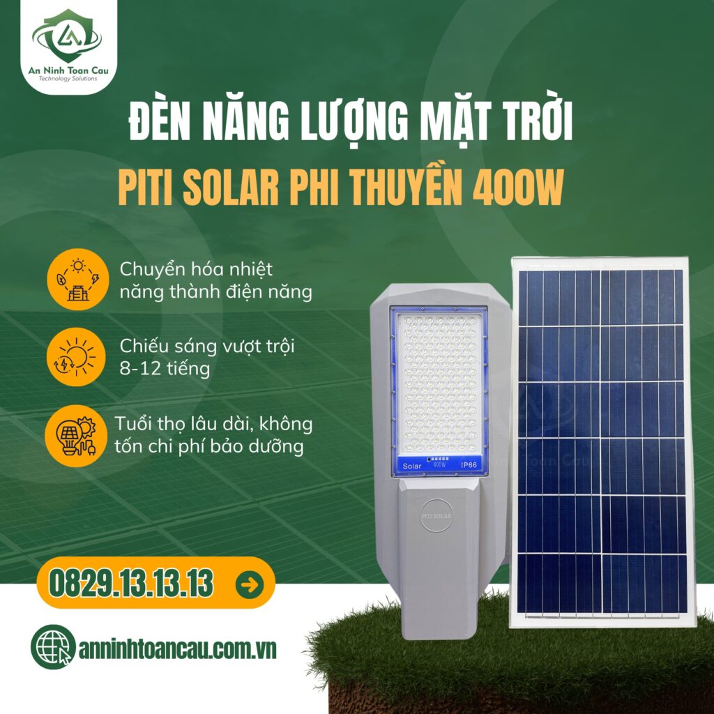 Đèn năng lượng mặt trời Piti Solar phi thuyền 400W