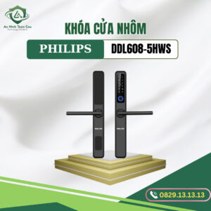 Khóa cửa nhôm Philips DDL608-5HWS