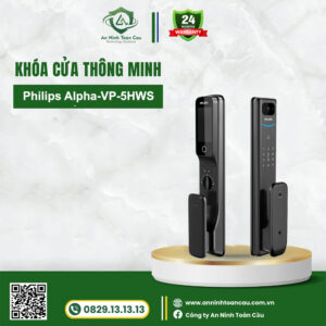 Khóa cửa Philips Alpha-VP-5HWS CÓ CAMERA