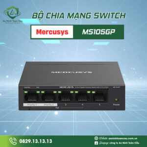 Switch Mercusys MS105GP (5 port/ 10/100/1000 Mbps)