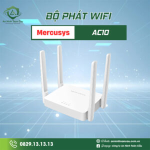 Bộ phát Wifi Mercusys AC10 [Băng tần kép AC1200]