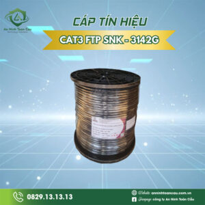 Cáp mạng Cat3 FTP SNK - 3142G đồng lõi 0.42 có Gia Cường